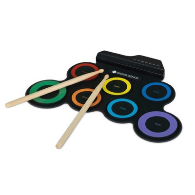 WICKED GIZMOS Electronic Drum Mat Roll Up Digital Music Pad Instrument for