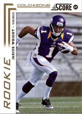 2012 Score Gold Zone #336 Jarius Wright - FB