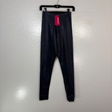Commando Leggings Womens Medium Navy Blue Faux Leather High Rise Ankle SLG06