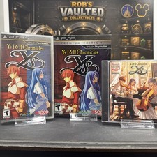 PSP Ys 1 & 2 Chronicles Premium Edition Complete Sealed Game & CD Outer Box Open
