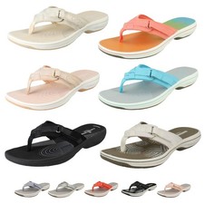 Ladies Clarks Casual Toe Post Sandals *Brinkley Sea*
