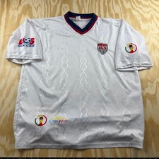 Vintage Paul Sport US Soccer 2002 World Cup Korea Japan Jersey White Mens XL
