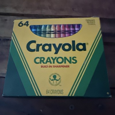 Crayola Crayons 64 Pack Vintage Built-in Sharpener Colors Vintage