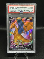Charizard V SWSH050 PSA 10 - 2020 Pokemon Champion's Path ETB Promo on eBay