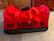 Rossignol Hero Explorer Bag Ski Bag Duffle With Wheels Black  Red