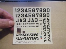 Décal 1125 pour maquette PIPER CHEROKEE marque et échelle inconnues