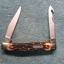 Schrade Uncle Henry  USA  877UH   2 Blade / Gut Hook