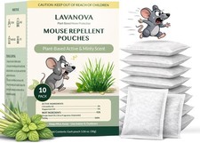 Vamoose Natural Rodent Repellent - 10 Pack Peppermint Oil - Mice & Rat Deterrent