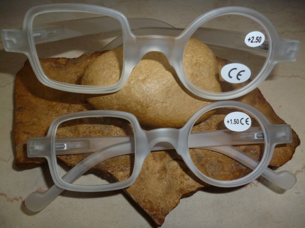 Wenn Lesebrille...Dann Rund - Eckig - Weiß (Mod.2) +1,0+1,5+2,0+2,5+3,0+3,5+4,0-image