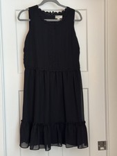 LOFT Dress with Appliqué and Ruffle Detail