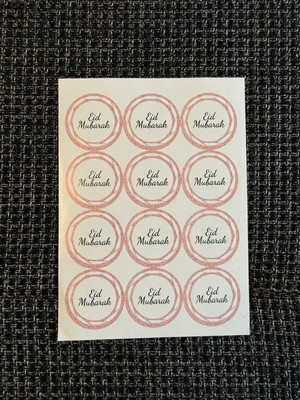 Eid Mubarak Sticker Aufkleber Geschenk Papier Festlich Bayram Scrape Book 