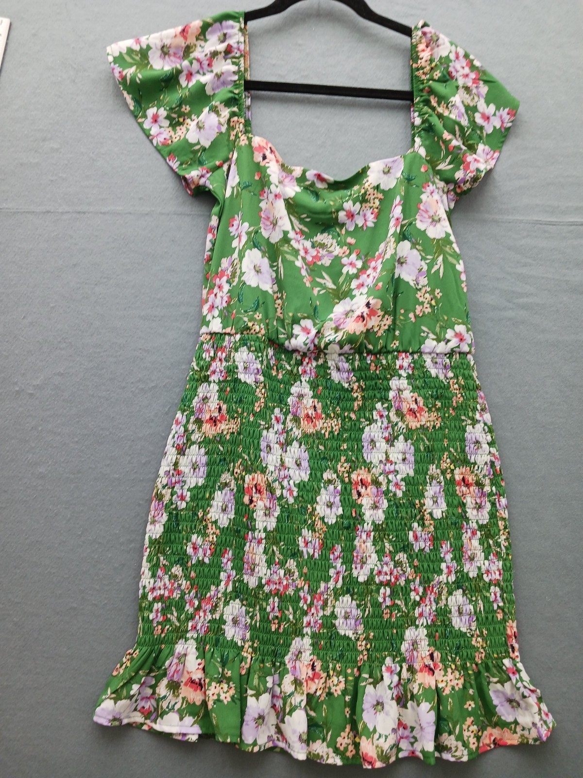 Fila A Donna Vestibilità e Svasatura Mini S Verde Floreale Fumè