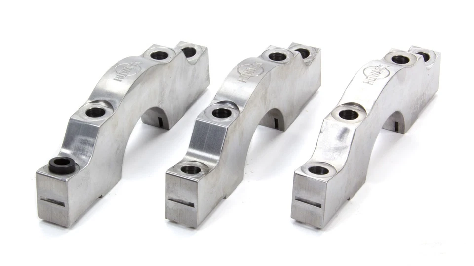 Howards H350S, Set of 3 Natural Steel Sbc Billet Splayed Main Caps - 2-Bolt To 4 - Image 3 of 4