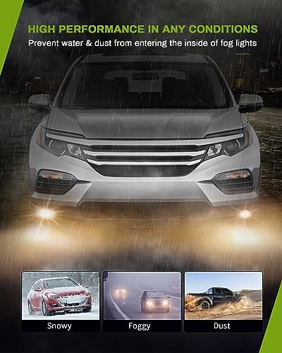 Fog Lights Compatible with 16-18 2016 2017 2018 Pilot Fog Light Replacement,