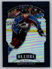 Martin Kaut 2020-21 UD Allure Black Rainbow RC Rookie Card - Avalanche #77. rookie card picture
