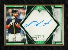 2019 Topps Transcendent Image Variation Emerald 14/15 JD Martinez Auto 1rb3