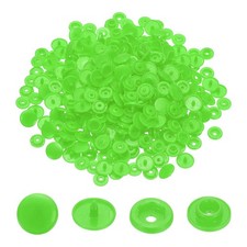 Broches plásticos T5 sin costura 100pzs, para Resin, redondos brillantes (verde)