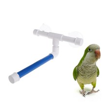 Multi-layer Bird Perching Stand Small Parrot Perches Toy Suction Cup