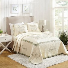 Queen Vintage Treasure Bedspread Ivory - Mary Jane's Home: Floral