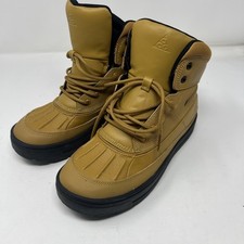 Nike ACG Big Kid's 6Y Woodside 2 High Wheat Black Weather Boots 524872-703
