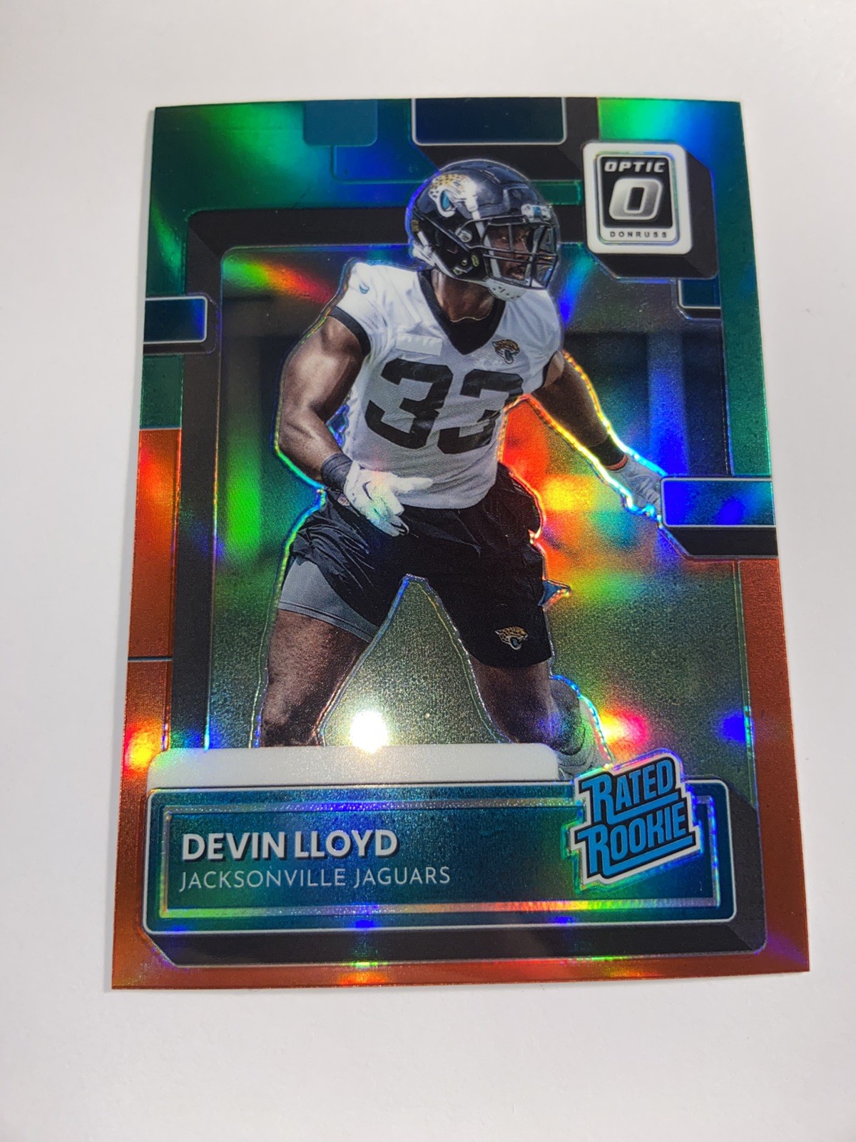 Devin Lloyd Panini Donruss #P359 Optic Preview-Red and Green