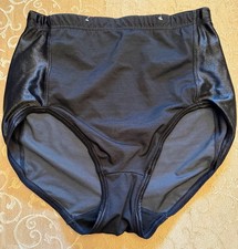 Maidenform Self Expressions Style 422 Black Hi Rise Briefs Shapewear Womens Sz L