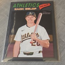 Topps 2026 Heritage Zack Gelof Oakland Athletics #186 Baseball Card
