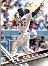 2017 Topps Walmart Holiday Snowflake #HMW48 Yasiel Puig - BB