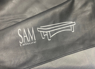 SAM Leisure 7ft American Pool Schwarz Kunstleder Pool/Snooker Tisch Abdeckung