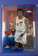 2025-26 Topps Chrome - Collin Sexton #210 Red White & Blue Refractor