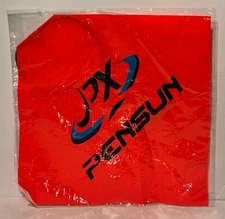 Pensun Orange Hi Vis Reflective Safety Flag w Elastic Band 11-3/4"x11-3/4" NEW!