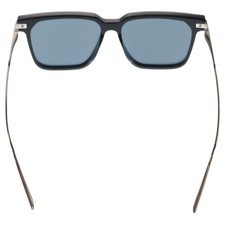 LOUIS VUITTON LV Rise Z1667E Square Sunglasses Silver Black with Case Authentic