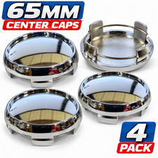 4 Pack 65mm Chrome Wheel Center Caps 61mm Clip Diameter 4 Clip Universal Blank 4 Pack 65mm Chrome Wheel Center Caps 61mm Clip Diameter 4 Clip Universal Blank