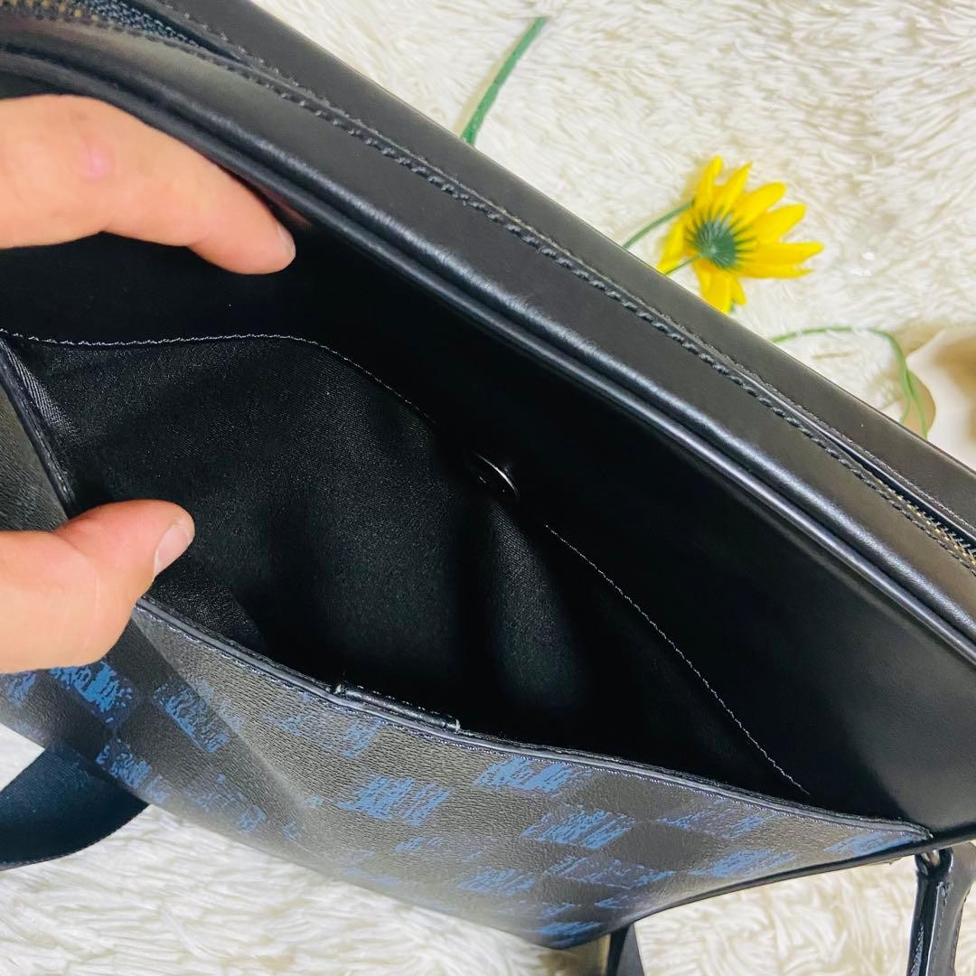 COACH Shoulder Bag Patchwork Checkered Pattern Sh… - image 10