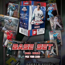 2026 Topps Chrome Baseball, MIA-WSH BASE SET, Pick Your Card & Complete