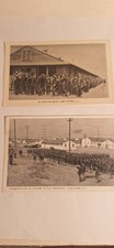 2  RARE MILITARY POSTCARDS - WWII US ARMY- PINE CAMP, N.Y. & CAMP UPTON, LI,N.Y.