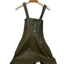 Wild Fable Women's Olive Green Faux Leather Mini Dress - Size XXS - NWT