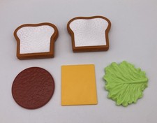 Learning Resources Fun With Food New Sprouts BOLOGNA SANDWICH 5 Pc. Pretend Play
