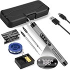 Mini Cordless Soldering Iron Kit USB Rechargeable Cordless LCD Adjustable Temp