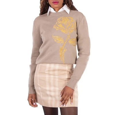 Burberry Rose Embellished Wool-Blend Sweater - Image 1 of 4