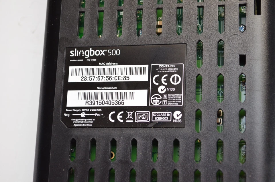 Slingbox SB500 Digital HD Media Streamer w AC Adapter & Receiver - Image 3 of 4