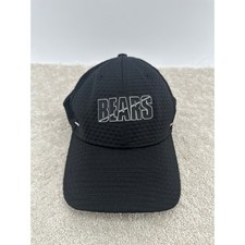 Chicago Bears Hat Cap Mens Small Medium Black NFL New Era 39THIRTY Flex Fit Rush