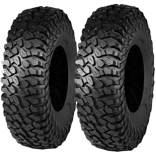 (QTY 2) 35x10R15 Vision WWL31 Rock Poison 72 Load Range D Black Wall ...