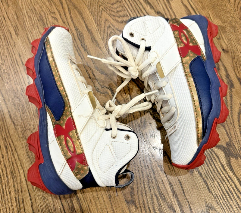 Under Armour Bryce Harper USA Baseball Cleats 6000712-279 Size 1Y youth