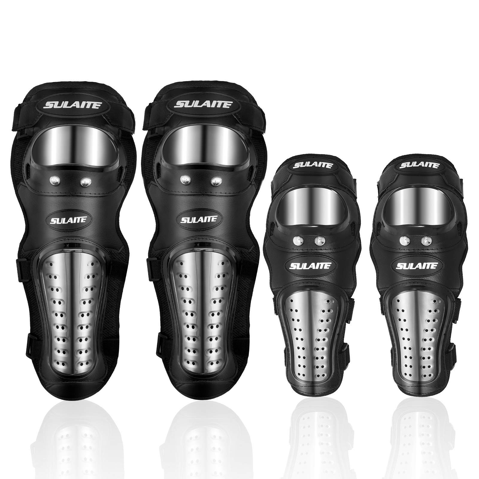 Gute Knee Pads Elbow Pads 4Pcs - 2 in 1 Dirt Bike Knee and S