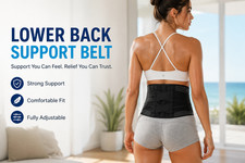 Adjustable Lumbar Support Belt for Lower Back Relief Waist Brace for Men  Women