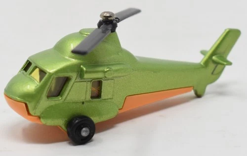 Matchbox Superfast MB75 Seasprite Helicopter green. Made in Bulgaria. Lesney