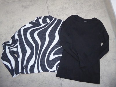 Bekleidungspaket Damen: 2 x Pulli Shirt Sweat, Größe L/XL 42 (z. B. Amisu)