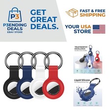 Functional 4-Pack of AirTag Holders in Bright Colors - Perfect for Kids  More