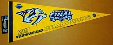 BUFFALO SABRES 2017 STANLEY CUP FINALS NHL PENNANT - 12 BY 30 INCHES